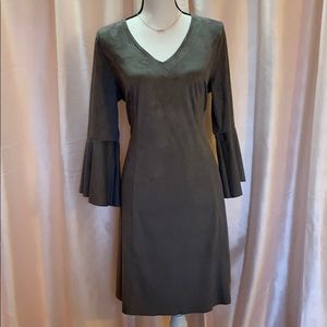 Suede Long sleeve Dress